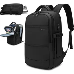 Backpack Large Capacity Business Trip Men Outdoor Waterproof 15.6 Inch Laptop For With Shoe Compartment