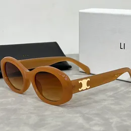 Brand Sunglasses Designer Sunglasses High Quality Luxury Sunglasses For Women Letter UV400 Oval Design Travel Sunglasses Love Gift 6 Models Very Nice
