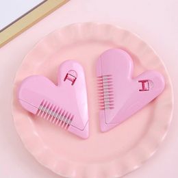 2024 Portable Double-sided Hair Comb Trimmer for Bangs Self-service Cute Peach Heart Design For Easy Styling - for Trimming Artefact Trimmer