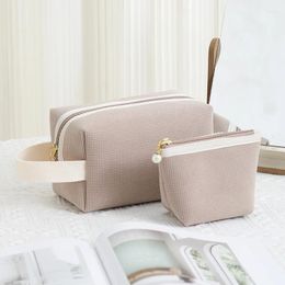 Cosmetic Bags Two Shape Soft Corduroy Women Bag Lipsticks Makeup Handbag Student Pencil Case Travel Brushes Neceser Or