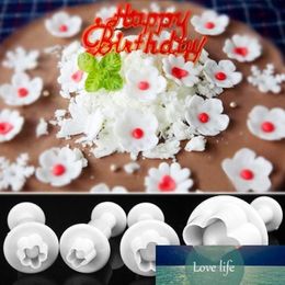 Plum Flower Plunger Fondant Mould Cutter Sugarcraft Cake Cookie Decorating254F