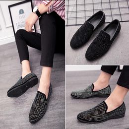 Dress Shoes Fashion Suede Leather Latest Soft Sole Men Moccasins Top Grade Cowhide Flats Party Casual Loafer Driving Boat