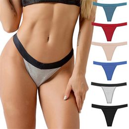 Women's Panties High Waisted Leak Proof Underwear Women No Show Active Wear Thongs Stash Ladies Cotton Bikini