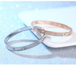 nail bracelet designer bracelet woman Fashion Unisex Cuff Bracelet Stainless Steel Plated 18K Gold Jewellery Party Luxury Bracelet for Men and Women