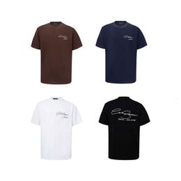 2024 New Summer Mens Casual Print Creative T Shirt Breathable Tshirt Slim Fit Crew Neck Short Sleeve Male Tee Black White Men's T-shirts