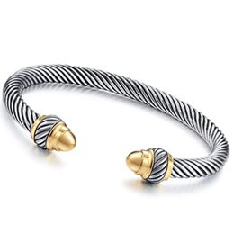 Designer Jewlery DY bracelet Diamond Gold Round Head Bracelet Popular New Product Twisted Thread European and American Fashion Versatile Bracelet