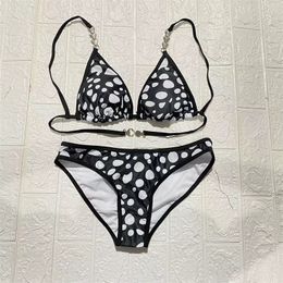 Designers Classic Letter Print Two-piece Set Beach Swimsuits Sexy Womens Fashion Push Up Strap Bikini