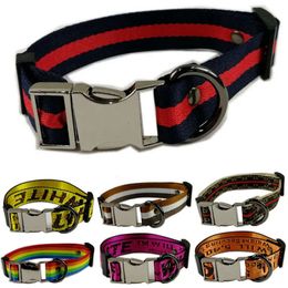 Designer Dog Collars for Small Medium Large Dogs Luxurious Adjustable Soft Nylon Pet Puppy Collar with Metal Buckle 22 Colour