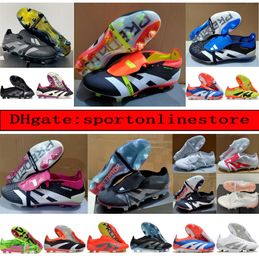 Hot sale Gift Bag for Mens Football Boots Predator Accuracy FG Firm Ground Cleats Predator Accuracy.1 Leather Soccer Shoes Tops Outdoor Trainers Botas De Futbol kids +