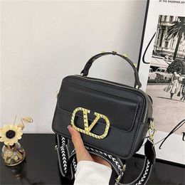 Beauty French Womens Fashionable Versatile Handbag Texture Wide Shoulder Strap Crossbody Trend sale 60% Off Store Online