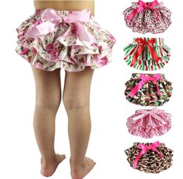 12 Colours Baby Bloomers Girls TUTU underwear Panties Toddler Kids Underpants infant newborn ruffled satin PP pants Kids Clothing M2666570