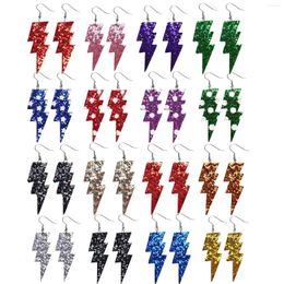 Stud Earrings Ear Rings For Carnival Fashion Lightnings Glitter Simple Multicolor Exaggerate Personality