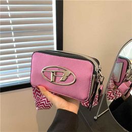 This years popular camera summer new womens personality letter single simple wide shoulder strap crossbody 60% Off Store Online