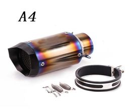 Slip On Universal Motorcycle Racing Exhaust Pipe Muffler Modified Escape without DB Killer 60mm For R25 MT09 CBR1000RR S1000RR4556941