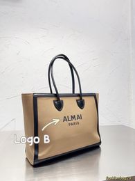 Ba Designer Bag Canvas Large capacity Tote linen Shoulder Bag Shopping Bag Handbag Female Correct version High quality View Photo Contact me