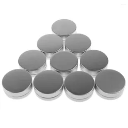 Storage Bottles G Round Aluminium Tin Jar Cosmetics Containers Screw Top Lids