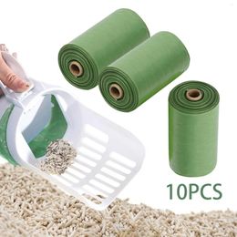 Dog Carrier Poo Bags Compostable Pet Supply Leakproof Poop Pickup Refill Garbage Bag For Outdoor Travel Walking Daily Use Indoor