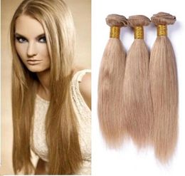 8A Ruma Hair Honey Blonde 3 Bundles Unprocessed Straight Hair Human Hair Weaves Virgin 18 Inch 100gpc Cheap Factory 76092058689498