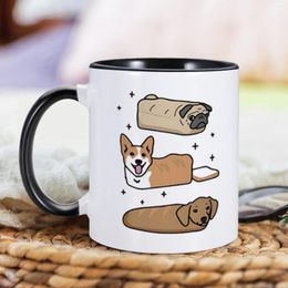 Mugs Cute Dog Coffee Mug Funny 7 Colours Tea Cup Dogs Lover Gifts Home Ceramics For Pet Owner Women Men Unique Birthday Present