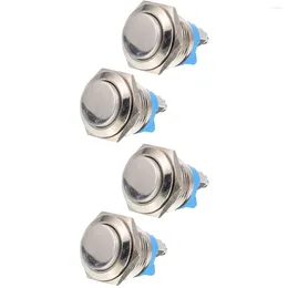 Doorbells 4 Pcs Doorbell Pushbutton For Home Replacement Parts Apartment Glass Accessory Self-resetting Small Only