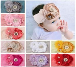 DIY flower baby headband with pearl baby girl headbands princess kids headband baby designer head band designer headbands hair acc2468561