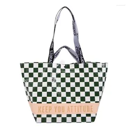Shopping Bags 1 Pc Eco-Friendly Bag Tote Folding Pouch Handbags Convenient Large-capacity For Travel Grocery Big Plastic