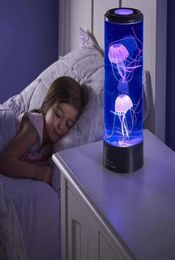 LED Night Light The Hypnoti Jellyfish Aquarium Seven Color Led Ocean lantern Lights Decoration Lamp For Children Room Kids Gift Y26063584