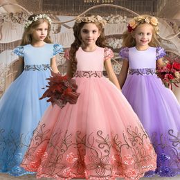 Girls Graduation Gown birthday party jacquard embroidered long dress girls wedding young girl prom evening 15 years 240313