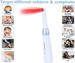 Oral Hygiene 660nm 850nm handheld Red Light Therapy Coverage treatment inside or outside in mouth to be canker cold Sore device2606038244