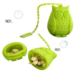 Preference 2016 Owl Tea Bags Tea Strainers Silicone Teaspoon Philtre Infuser Silica Gel Filtration coffee tea infuser3637243