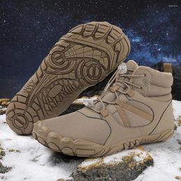 Fitness Shoes Winter Snow Boots Trekking Non Slip Jogging Sneakers Waterproof High Top For Travel Climbing Hiking