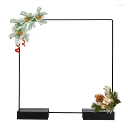 Decorative Flowers Hoop Centerpieces For Wedding Table Wreath Decor With Wooden Stands Christmas Door