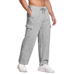 Men's Pants Active For Men Workout Sweatpants Joggers Style Loose Fit Elastic Waistband Suitable Casual And Wear