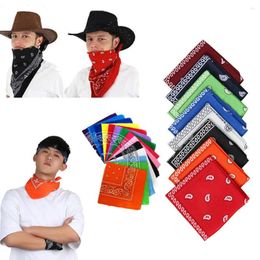 Bandanas Unisex Handkerchief Headwear Paisley Bandana Printed Square Scarves Hair Band Wristband