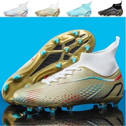 American Football Shoes Boots Men High Top Soccer Society Breathable Children's Outdoor Non Slip Futsal Man