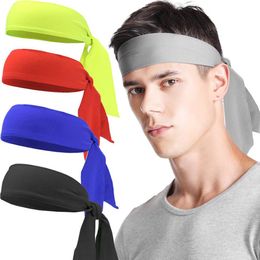 Women Men Sports Hair Band Fashion Unisex Tennis Pirate Headband Quick-Drying Absorbing Sweat Hairband Running Turban Headwrap 20 Colours