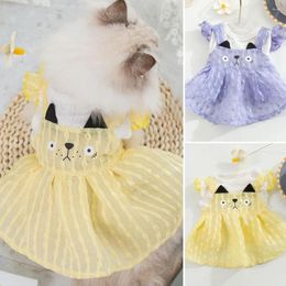 Dog Apparel Fancy Dress Pretty Pe Cat Summer Breathable Two-legged Costume Pet Accessories