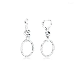 Stud Earrings CKK Knotted Heart Earring For Women Sterling Silver 925 Jewellery Aretes Pendientes Kolczyki Earing Brincos