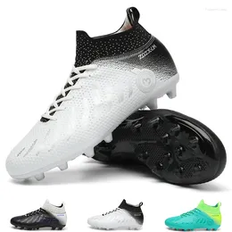 American Football Shoes Field Boots Men's High Ankle Soccer For Men Outdoor Non Slip Training Sport Footwear