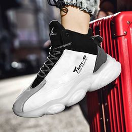 HBP Non-Brand Autumn High quality Men Basketball Shoes Fitness Running sneakers high top ankle Cushion Sports shoes men Sneakers Boot