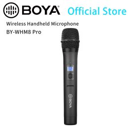 Microphones BOYA BYWHM8 Pro UHF Dynamic Wireless Handheld Microphone for Broadcasting Live Streaming Presentations ENG Blogger Youtube
