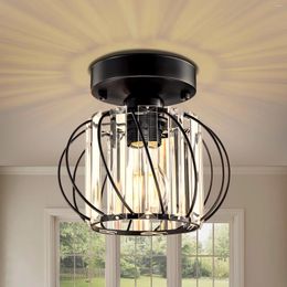 Ceiling Lights NookNova Crystal Chandelier Lamp Semi Flush Mount Light Fixture Modern Indoor For Bathroom Hallway