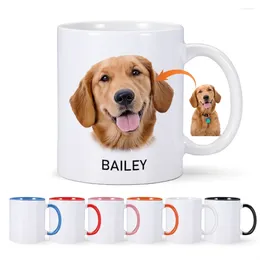 Mugs DIY Customised 325ML 11oz Personalised Ceramic Mug Print Picture Po LOGO Name Coffee Milk Cup Creative Present Cute Gift