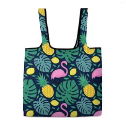Shopping Bags Customizable Pattern Handbag Opening Portable Foldable Bag Women Shopper Sundry Storage Custom Your Pos