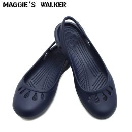 Slippers Maggie's Walker Beach Shoes Women Sweet Sandals Summer Fashion Candycolored Slipon Resin Wedges Sandals Size 35~40