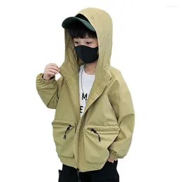 Jackets Boys Jacket Coat Solid Color Boy Coats Kids Spring Autumn Children's Casual Style Clothes