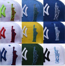 2024 25 Colours Men's Baseball Snapback Hats Classic Hip Hop " New York" Black Blue Pink Sport Free Size Adjustable Statue Caps Chapeau Ma7-010