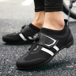 Cycling Shoes Men For Bicycle Road Bike Racing Sneakers Outdoor Self-lock Rubber Sole Breathable Sports