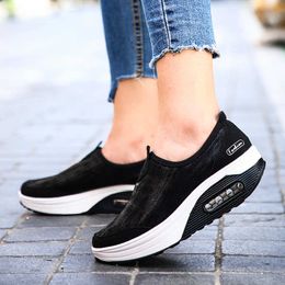 HBP Non-Brand Spring Autumn Women Slip On Loafers Ladies Casual Comfortable Flats Female Air Cushion Shoes Fashion Zapatos de mujer