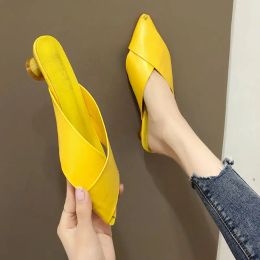 Boots Cresfimix Zapatos De Mujer Women Cute Yellow Comfortable Slip on Flat Shoes Lady Pointed Toe Soft Flats Female Shoes C5040